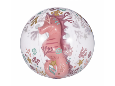 Little Dutch Nafukovacia lopta 3D Ocean Dreams Pink